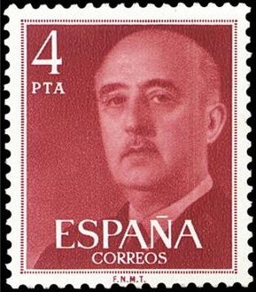 z vendido ESPAÑA 1974 2225 Sello Nuevo General Franco 4pts c/charnela Espana Spain Espagne Spagna Spanje Spanien 